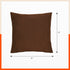 AKIRA Jute Cushion Covers For Home | Bronze (Set of 5 - 16 x 16 Inches)